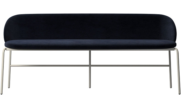 Скамейка Princeton - Velvet 3031 Синяя ткань  -  Под заказ