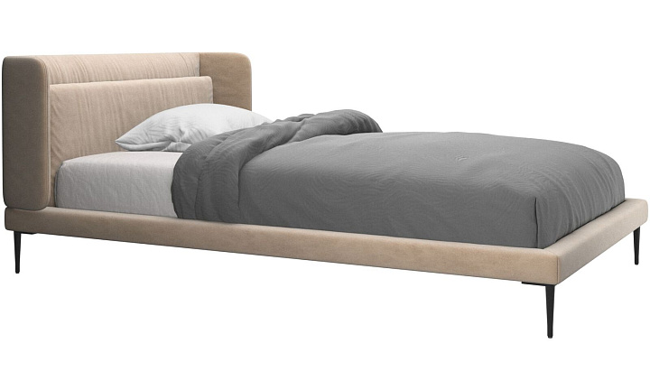 Кровать Austin, без матраса -  Velvet 3033 Tкань песочного цвета -  Под заказ