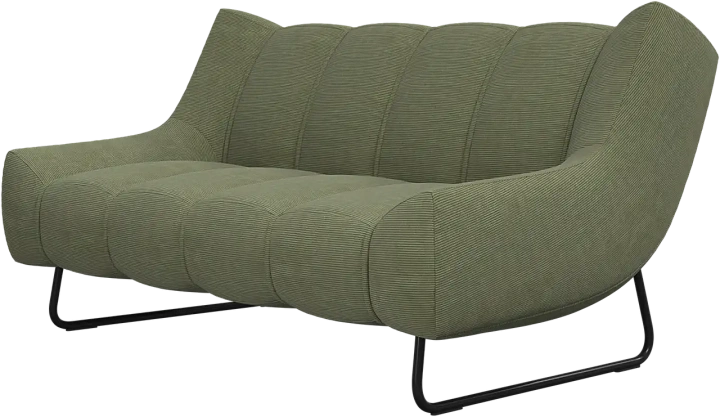 2-х местный диван Nawabari - Skagen 3165 Зеленая ткань  -  Под заказ