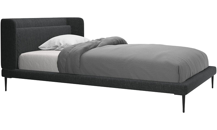 Кровать Austin, без матраса - Napoli 2255 Ткань цвета серого камня -  Под заказ