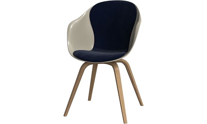 Обеденный стул Hauge - Velvet 3031 Синяя ткань  -  Под заказ