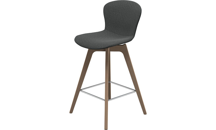 Барный стул Adelaide -  Nani 2111 Ткань темно-серого цвета -  Под заказ