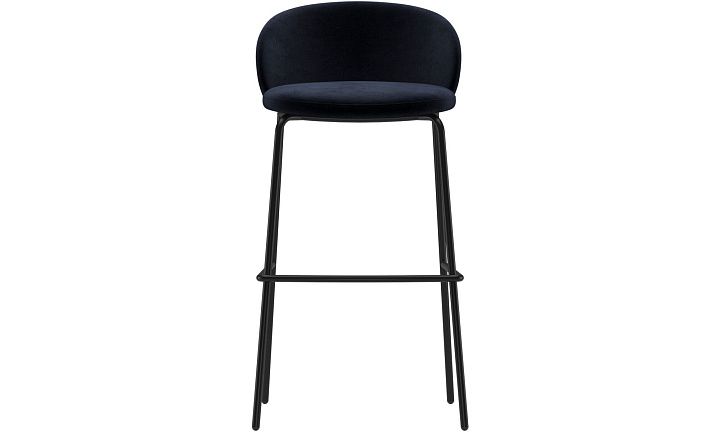 Барный стул Princeton - Velvet 3031 Синяя ткань  -  Под заказ