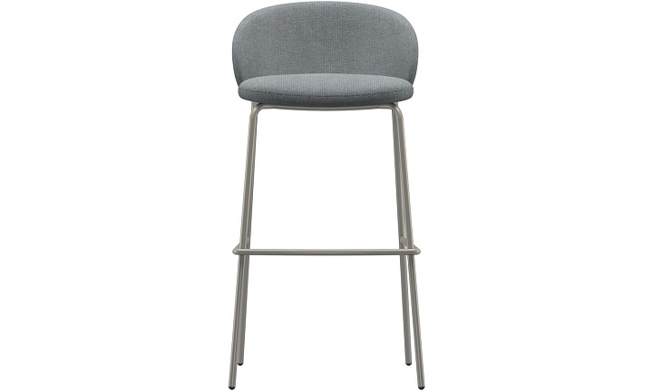 Барный стул Princeton - Bresso 3152 Серая ткань  -  Под заказ