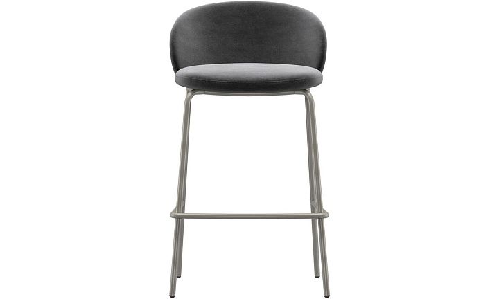 Барный стул Princeton - Velvet 3030 Серая ткань  -  Под заказ