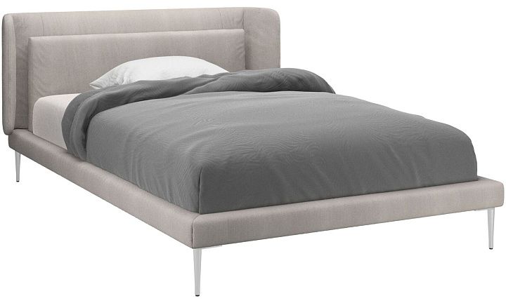 Кровать Austin, без матраса - Skagen 3160 Бежевая ткань  -  Под заказ