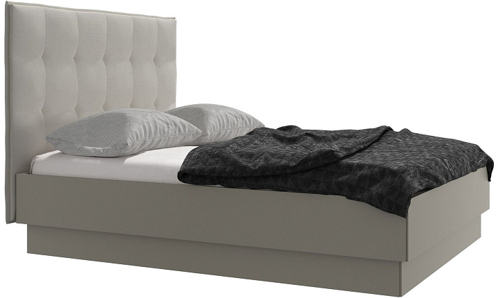 Кровать Lugano с местом для хранения - Skagen 3160 Бежевая ткань  -  Под заказ