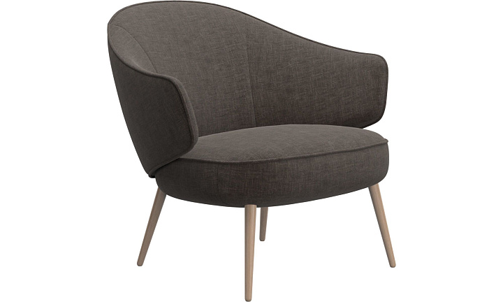 Кресло Charlotte - Napoli 2251 Ткань серо-коричневого цвета  -  Под заказ