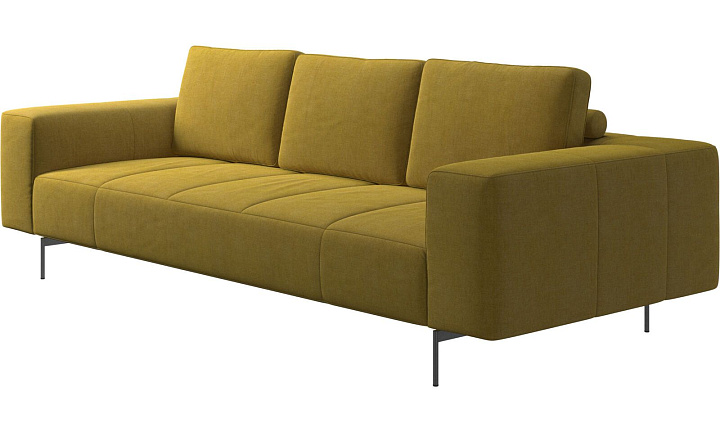 Диван Amsterdam - Tomelilla fabric 3143 Mustard  -  Под заказ