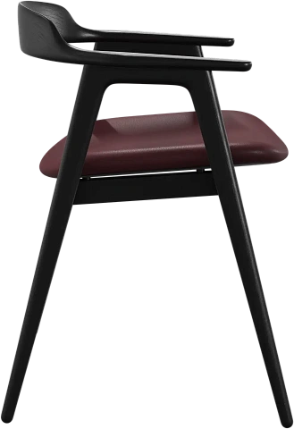 Обеденный стул Seoul - Nordic Vintage кожа 5145 бордового цвета -  Под заказ