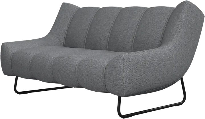 2-х местный диван Nawabari - Bresso 3152 Серая ткань  -  Под заказ