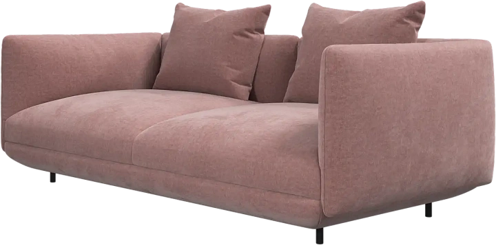 2-местный модуль Salamanca с 2 подлокотниками -  Leeds 3024 Пыльный розовый -  Под заказ