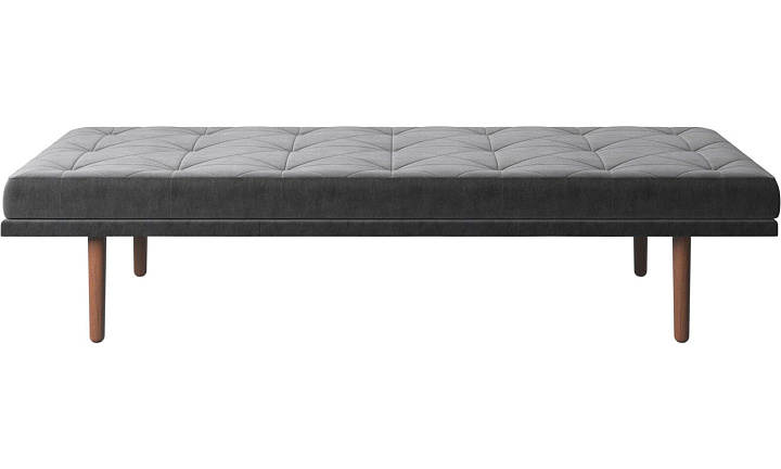 Кушетка Fusion - Velvet 3030 Серая ткань  -  Под заказ