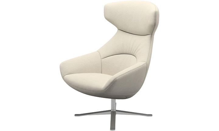 Кресло Porto с функцией вращения - Bresso 3150 Бежевая ткань -  Под заказ