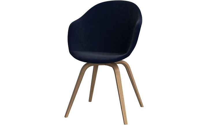 Обеденный стул Hauge - Velvet 3031 Синяя ткань  -  Под заказ