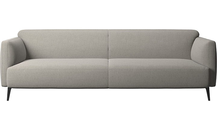 2,5 местный диван Modena с подлокотниками - Frisco 2063 Ткань с покрытием aquaclean светло-серого цвета  -  Под заказ