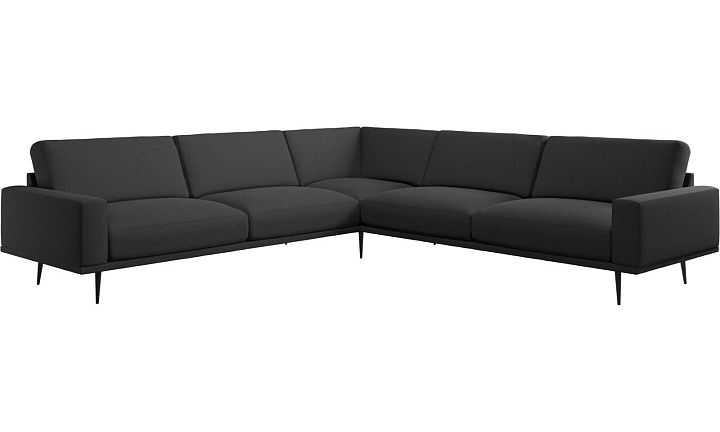 Угловой диван Carlton -  Nani 2111 Ткань темно-серого цвета -  Под заказ