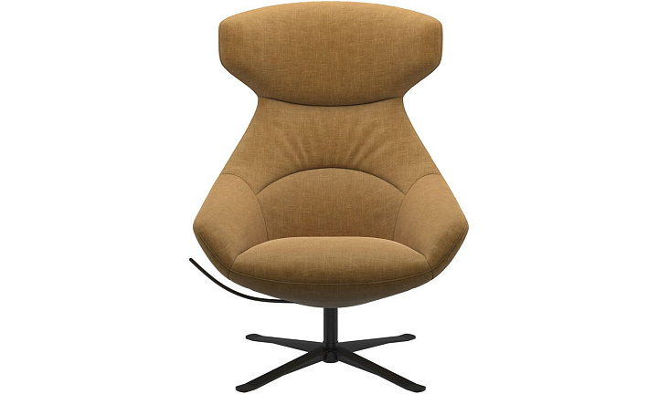 Кресло Porto с функцией вращения - Napoli 2252 Ткань золотисто-бежевого цвета  -  Под заказ