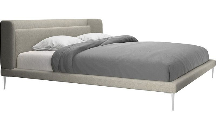 Кровать Austin, без матраса - Lazio 3091 Ткань бежевого цвета  -  Под заказ