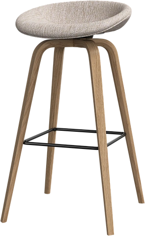 Барный стул Hauge - Capri ткань бежевого цвета 3230 -  Под заказ