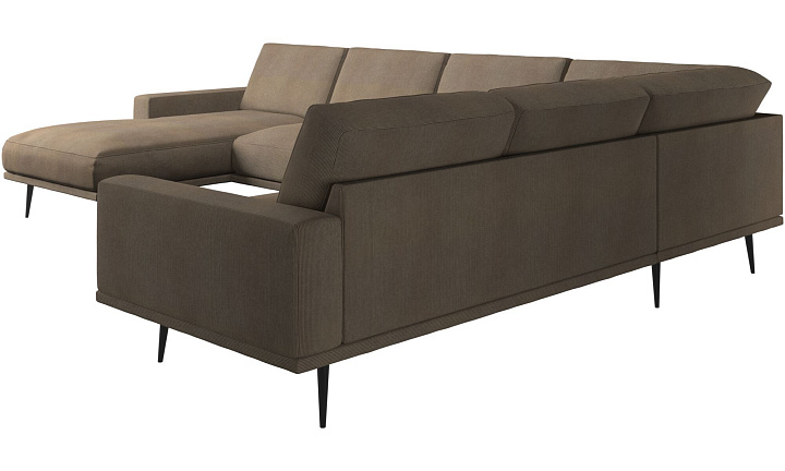 Угловой диван Carlton с модулем для отдыха - Skagen 3161 Песочная ткань  -  Под заказ