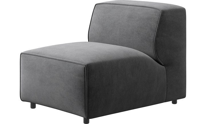 Кресло Carmo - Velvet 3030 Серая ткань  -  Под заказ