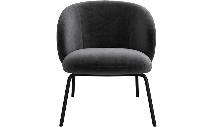 Кресло Princeton - Velvet 3030 Серая ткань  -  Под заказ