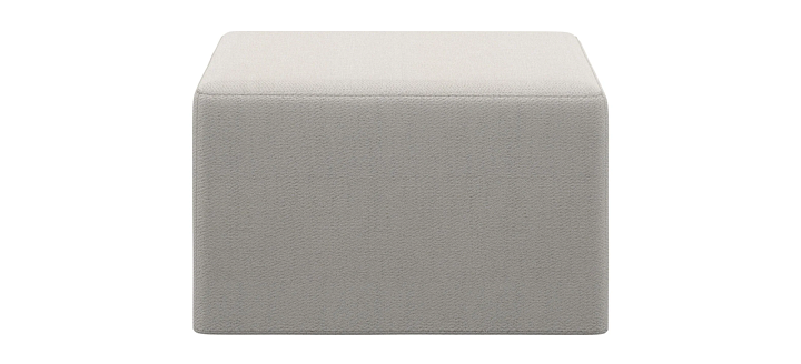Пуф Xtra - Lazio 3090 Ткань белого цвета  -  Под заказ