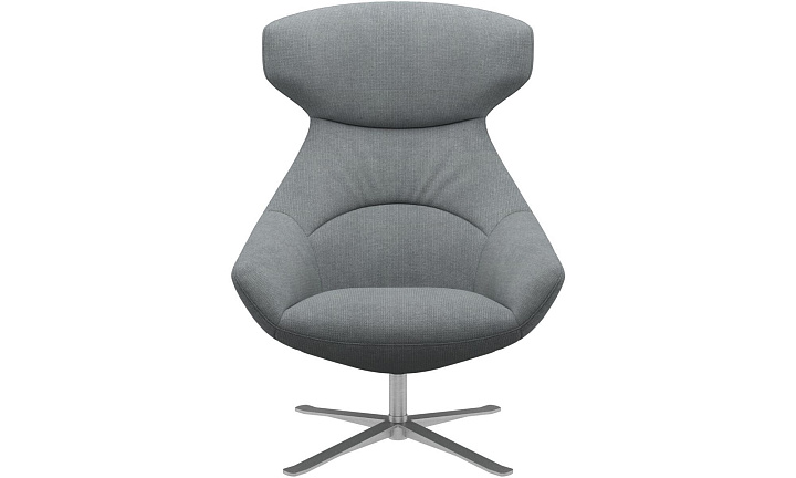 Кресло Porto с функцией вращения - Bresso 3152 Серая ткань  -  Под заказ