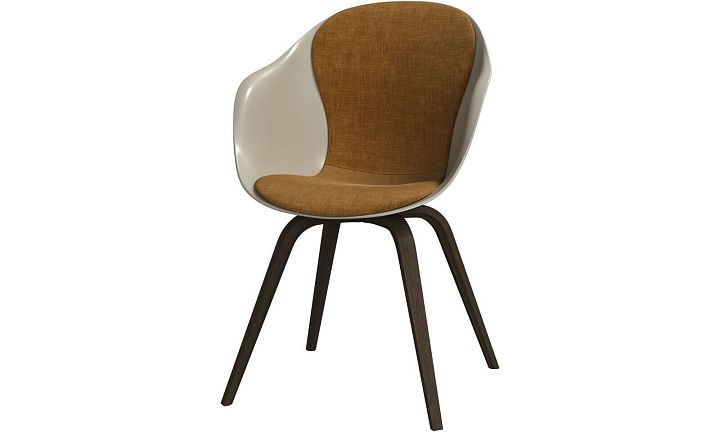 Обеденный стул Hauge - Napoli 2252 Ткань золотисто-бежевого цвета  -  Под заказ