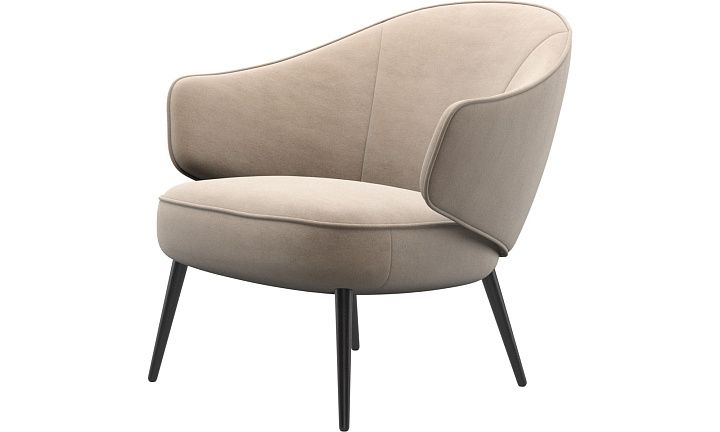 Кресло Charlotte -  Velvet 3033 Tкань песочного цвета -  Под заказ