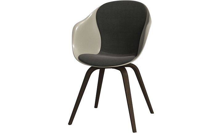 Обеденный стул Hauge -  Frisco 2058 Темно-зеленая ткань -  Под заказ