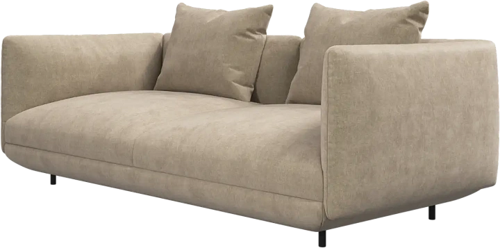 2-местный модуль Salamanca с 2 подлокотниками -  Ravello 3220 Ткань песочного цвета  -  Под заказ