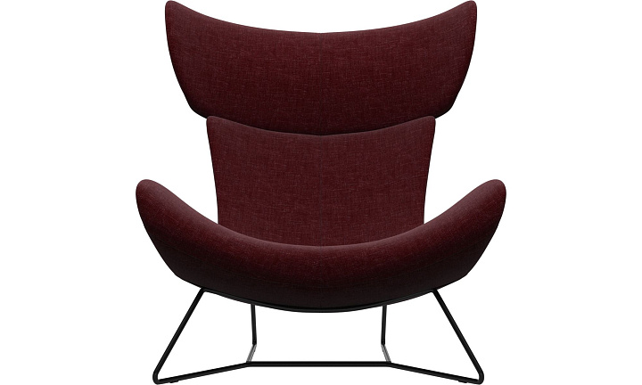 Кресло Imola - Napoli Ткань  красного цвета  -  Под заказ