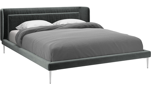 Кровать Austin, без матраса - Velvet 3032 Дымчато-зеленая ткань 2 -  Под заказ