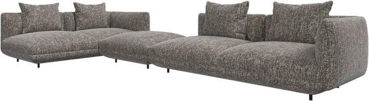 Угловой диван Salamanca c пуфом