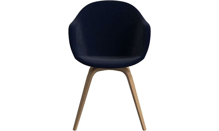 Обеденный стул Hauge - Velvet 3031 Синяя ткань  -  Под заказ