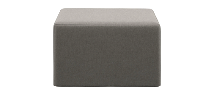 Пуф Xtra - Frisco 2063 Ткань с покрытием aquaclean светло-серого цвета  -  Под заказ