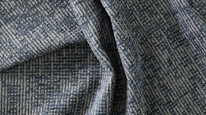 Диван с козеткой Bolzano - Tuscany синего цвета 3206 -  Под заказ