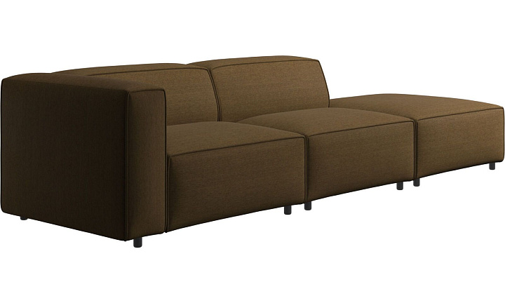 Диван Carmo с модулем для отдыха - Bristol 3066 Ткань горчичного цвета  -  Под заказ