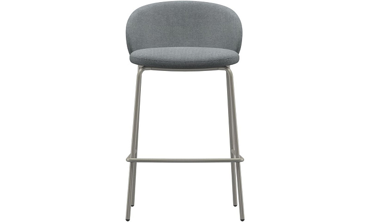 Барный стул Princeton - Bresso 3152 Серая ткань  -  Под заказ