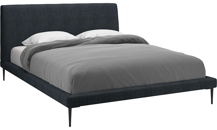 Кровать Arlington, без матраса - Tomelilla fabric 3144 Blue  -  Под заказ