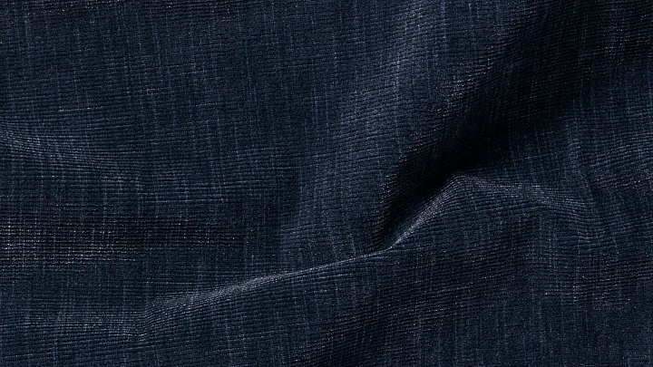 Кровать Austin, без матраса - Napoli 2257 Ткань  тёмно-синего цвета  -  Под заказ