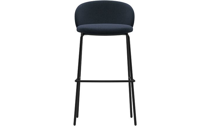 Барный стул Princeton - Frisco 2065 Ткань тёмно-синего цвета  -  Под заказ