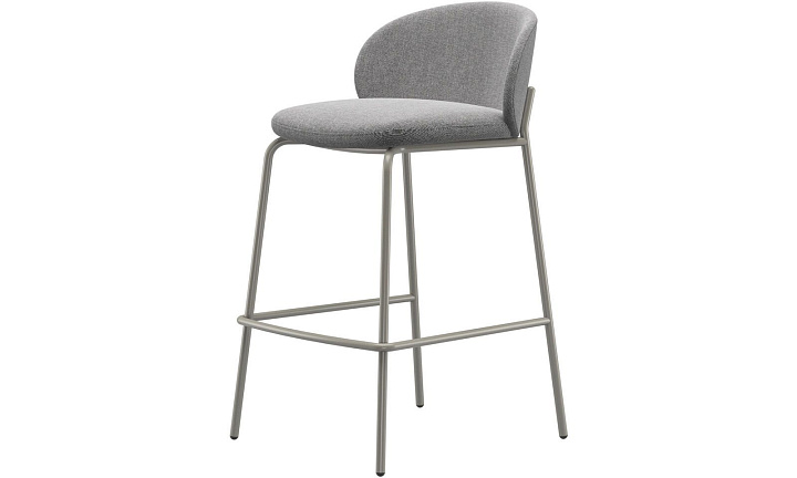 Барный стул Princeton - Bristol 3060 Ткань светло-серого цвета  -  Под заказ