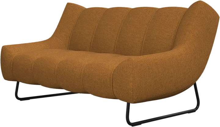 2-х местный диван Nawabari - Bristol 3066 Ткань горчичного цвета  -  Под заказ