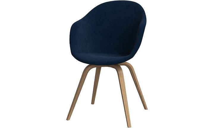 Обеденный стул Hauge - Skagen 3163 Темно-синяя ткань  -  Под заказ