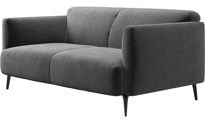 2-х местный диван Modena - Velvet 3030 Серая ткань  -  Под заказ