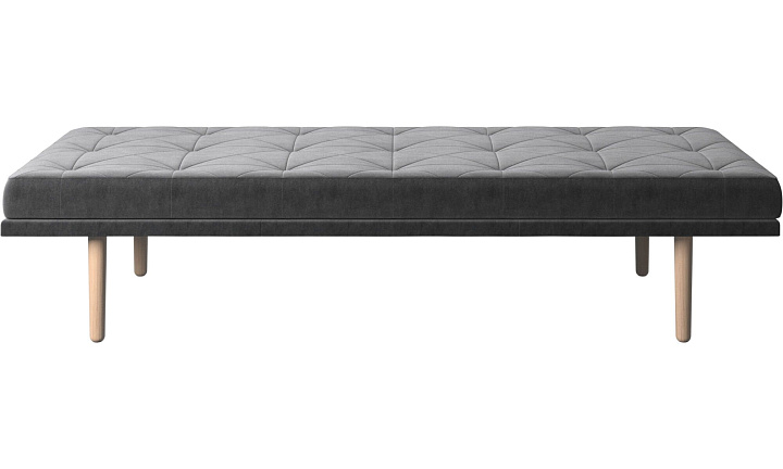 Кушетка Fusion - Velvet 3030 Серая ткань  -  Под заказ