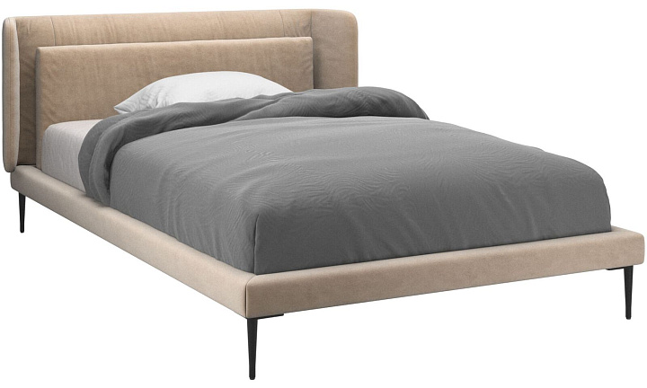 Кровать Austin, без матраса -  Velvet 3033 Tкань песочного цвета -  Под заказ